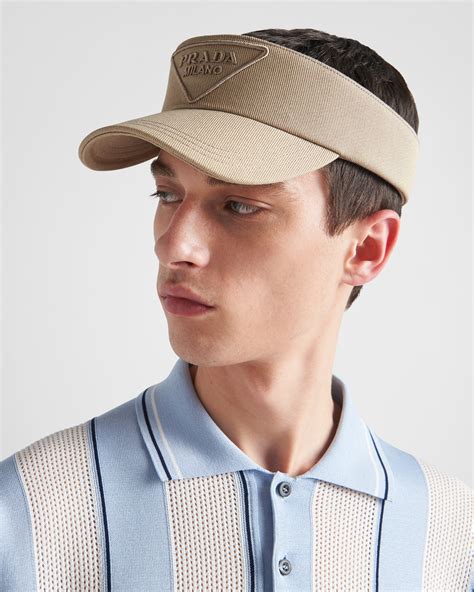 prada visir|Khaki Drill Visor .